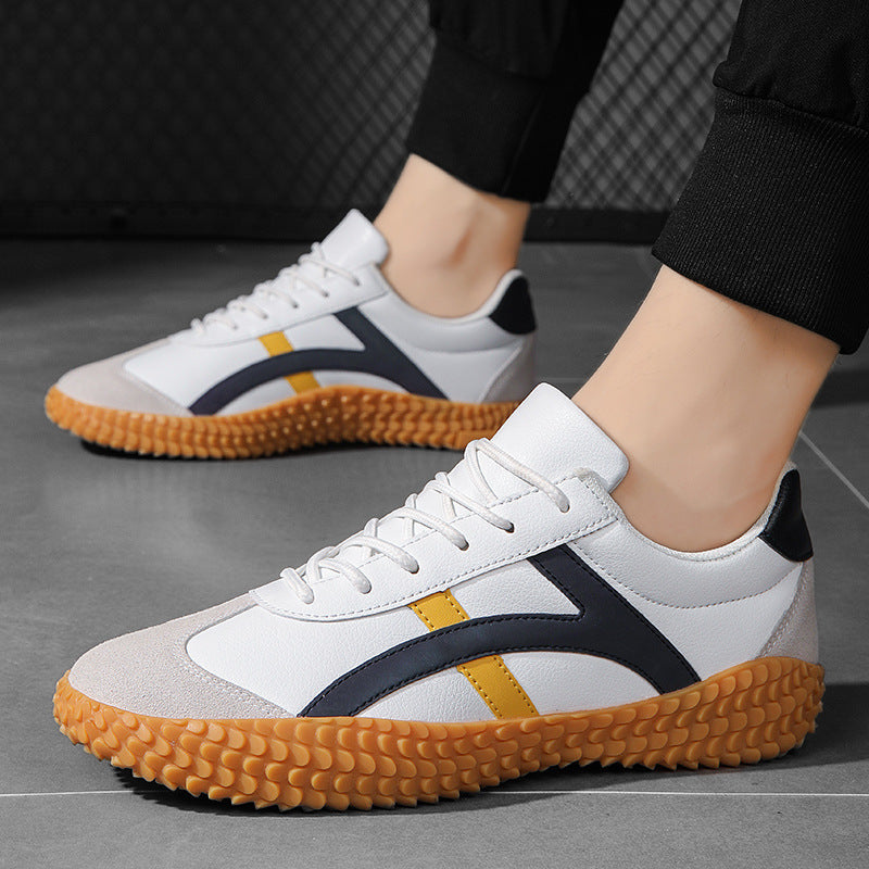 Unisex nan retro-urban Mesh sneaker with profiled rubber outsole and suede toe cap Mune Fashion