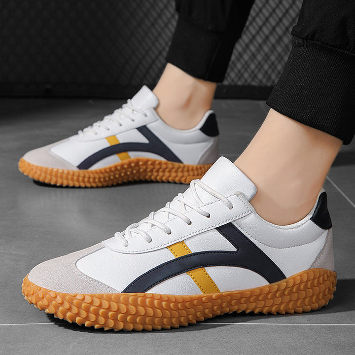 Unisex nan retro-urban Mesh sneaker with profiled rubber outsole and suede toe cap Mune Fashion