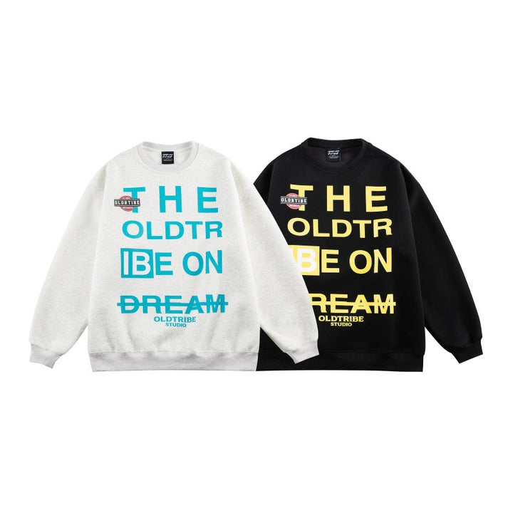 Unisex Oversize-Cuddle-Sweatshirt with large typography print and soft fleece lining Mune Fashion