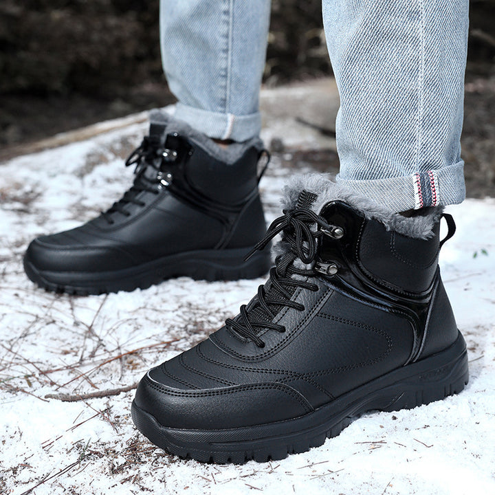 Women Padded Winter Trekking Ankle Boot with Faux Fur Lining and Non-Slip Profile Sole Mune Fashion