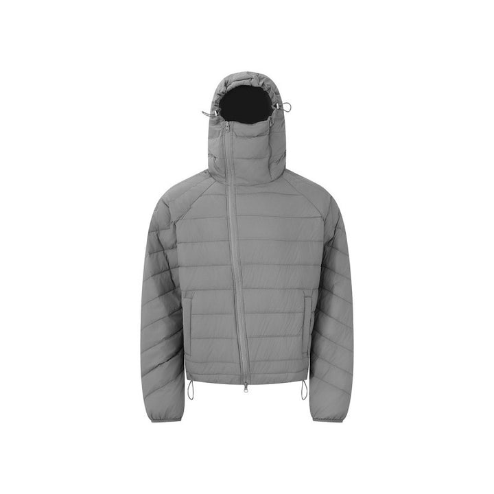 Unisex lightweight padded hooded jacket with thermo insulation, stand-up collar and concealed zipper Mune Fashion