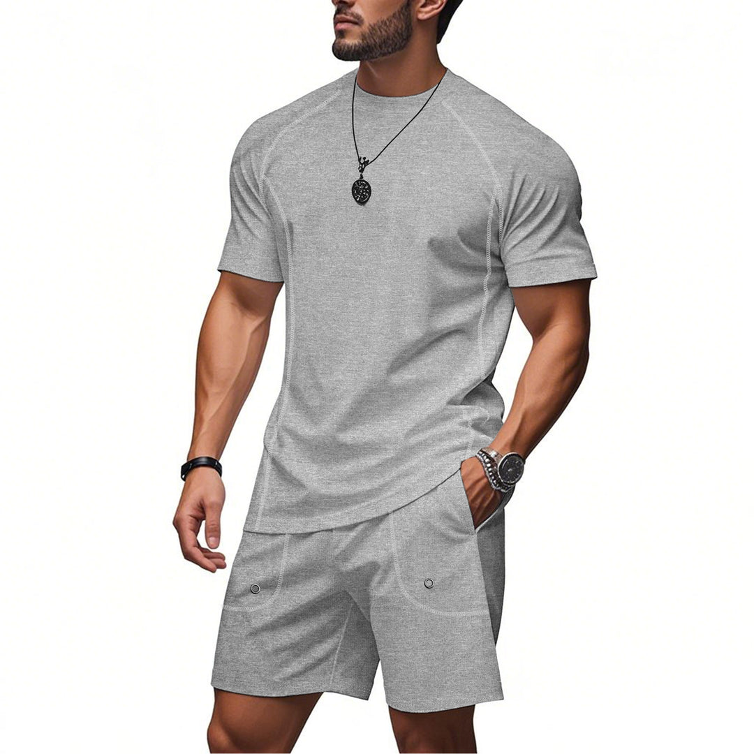 Men's sporty two-piece set made of breathable functional jersey with raglan sleeves Mune Fashion