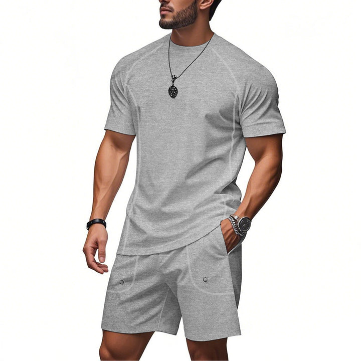 Men's sporty two-piece set made of breathable functional jersey with raglan sleeves Mune Fashion
