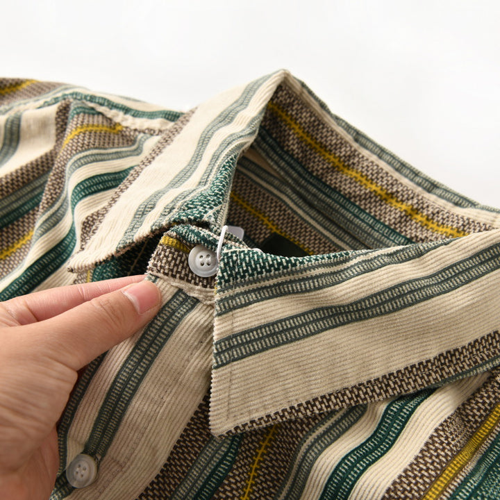 Men Striped Long Sleeve Shirt Mune Fashion 1787799308