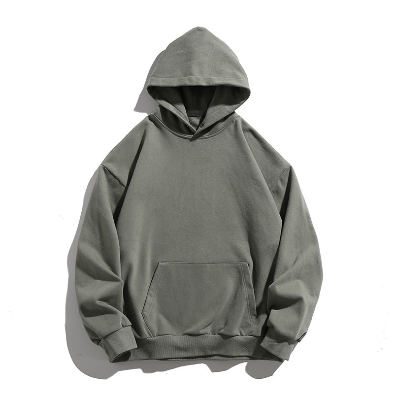 Unisex Relaxed-Fit Cotton Blend Hoodie with Pre-Washed Look and Kangaroo Pocket Mune Fashion