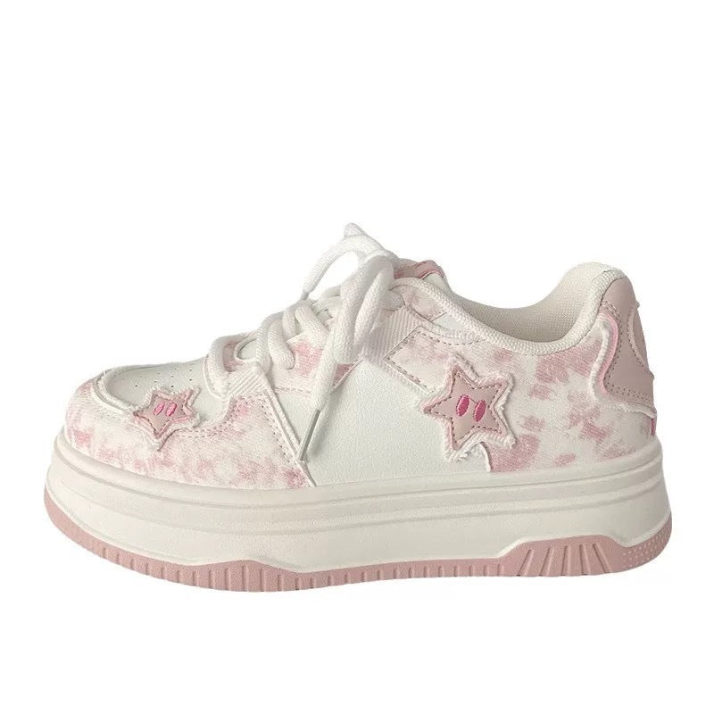 Women's Fashion Sneakers with Star Applications Mune Fashion