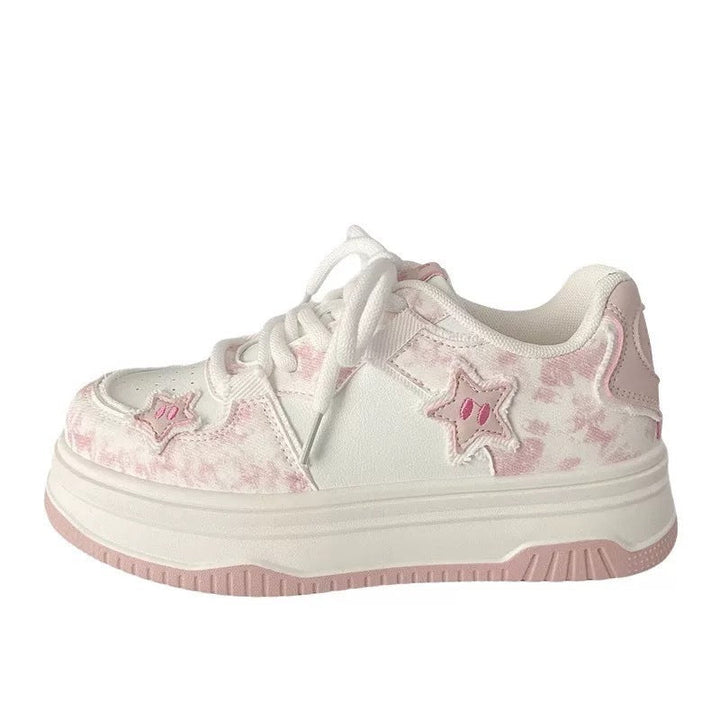 Women's Fashion Sneakers with Star Applications Mune Fashion