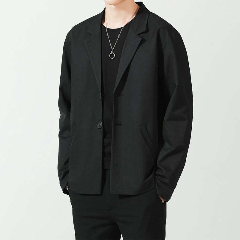 Men's Relaxed-Fit Cotton Blend Oversized Blazer with Two-Button Closure Mune Fashion
