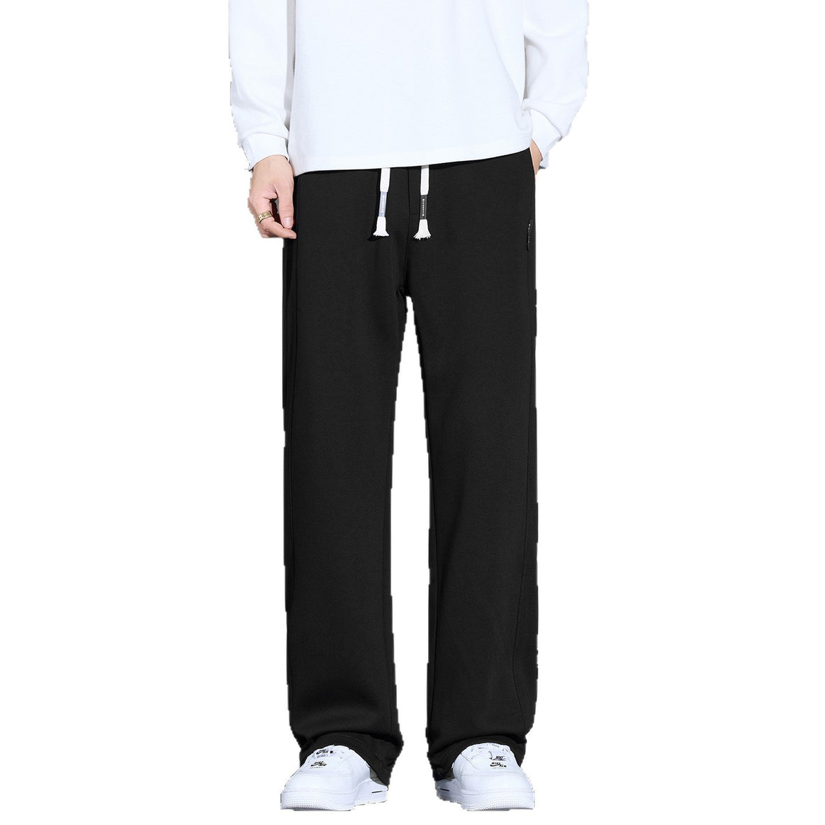 Men's relaxed-fit sweatpants with drawstring and straight leg Mune Fashion