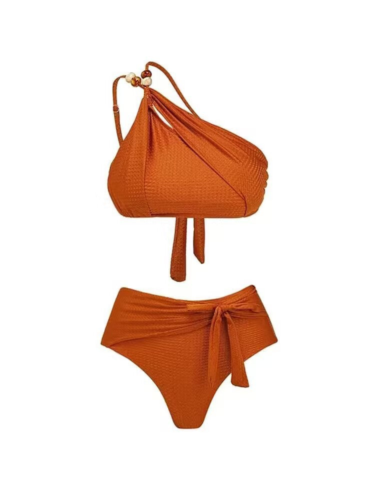 Women's swimsuit set with asymmetrical top and elegant sarong Mune Fashion