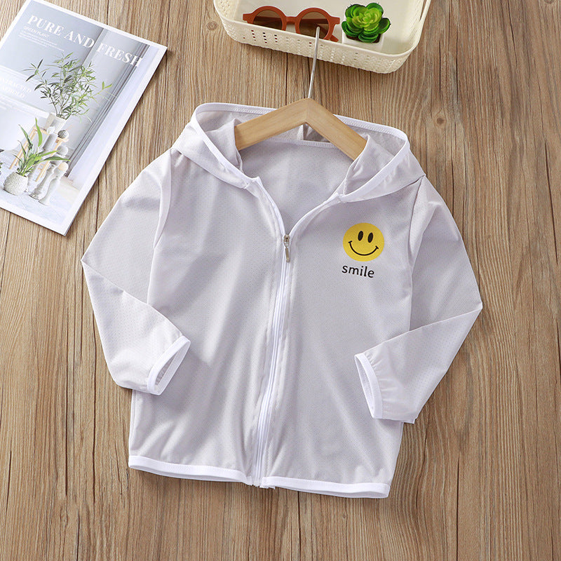 Unisex nan children's light hoodie jacket with breathable mesh fabric and full zipper Mune Fashion