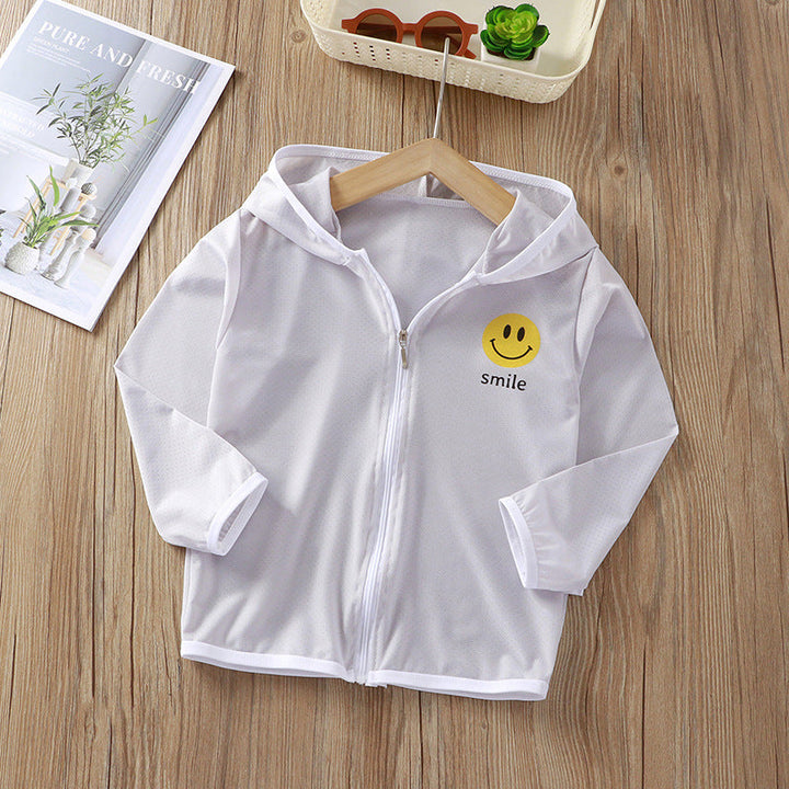 Unisex nan children's light hoodie jacket with breathable mesh fabric and full zipper Mune Fashion