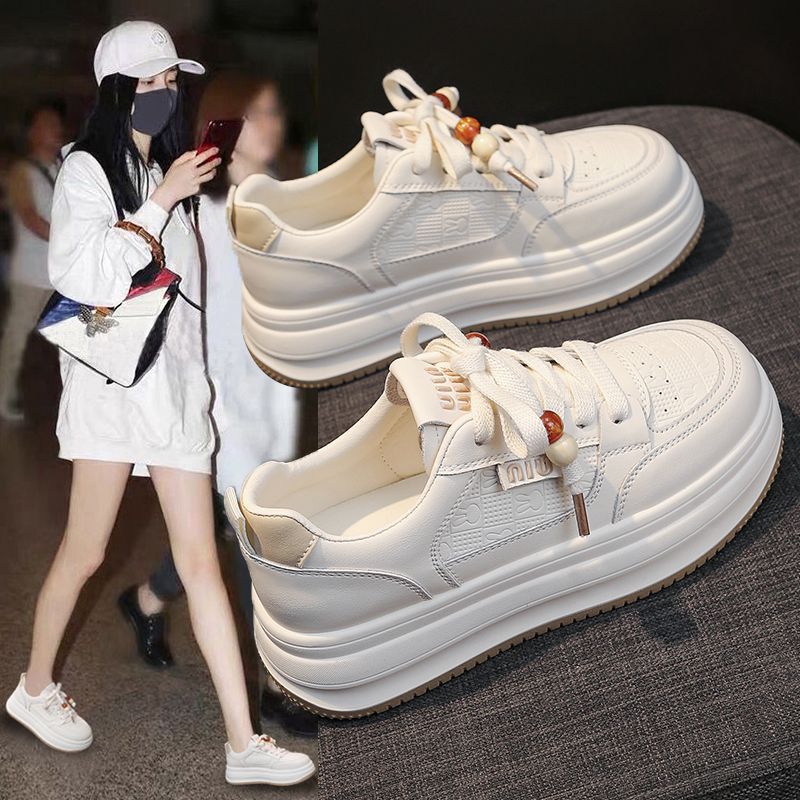 Women's Chunky Platform Sneakers with Unique Lacing System Mune Fashion