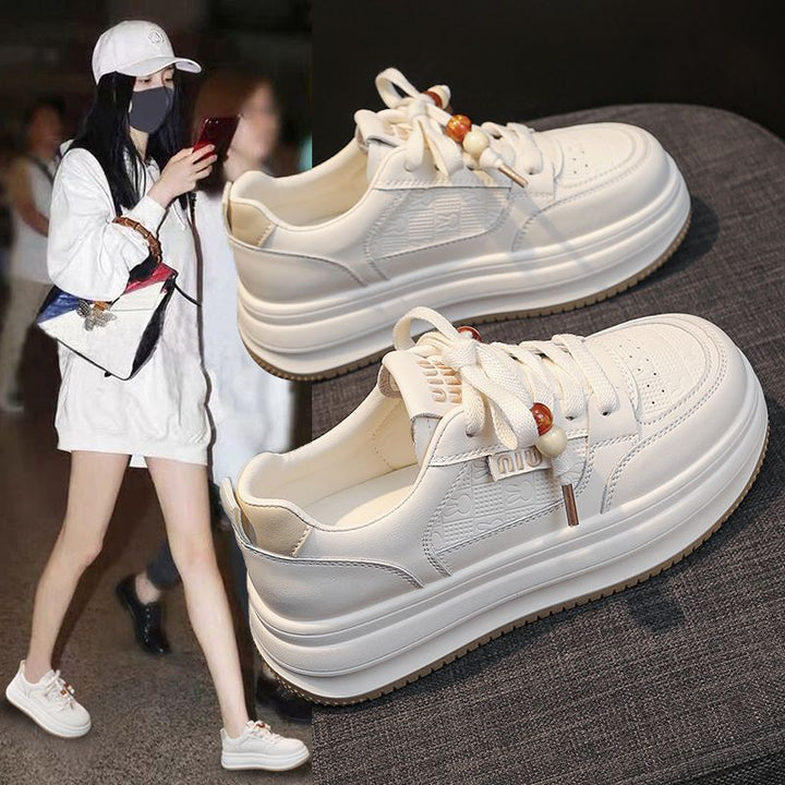 Women's Chunky Platform Sneakers with Unique Lacing System Mune Fashion