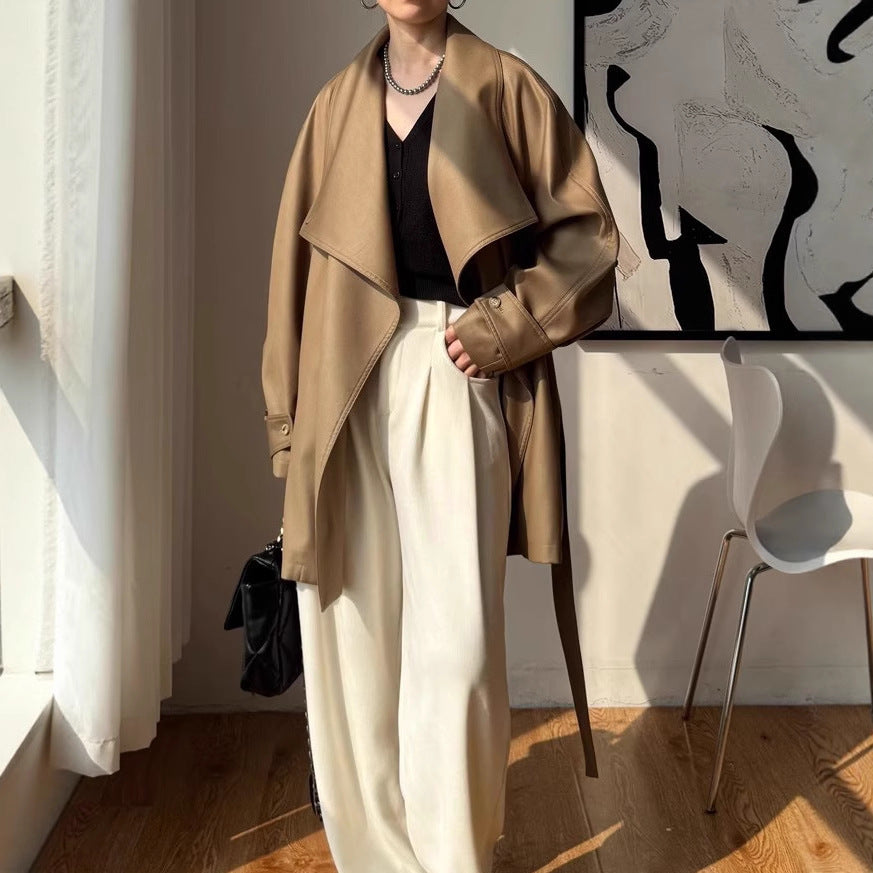 Women Elegant Trench Coat made of high-quality material Mune Fashion