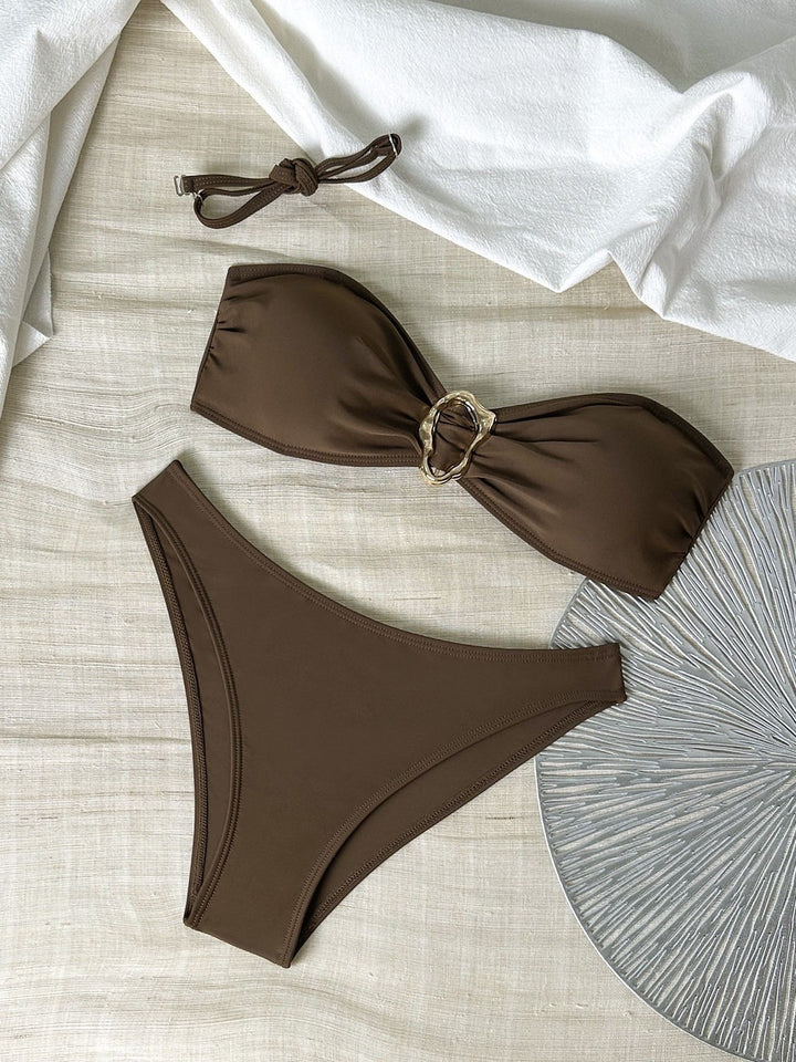 Women's Bandeau Bikini Set with Adjustable Straps Mune Fashion