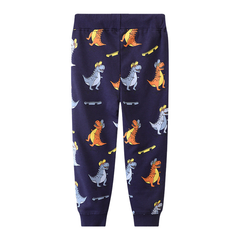 Boys jogging pants with friendly dinosaur design Mune Fashion