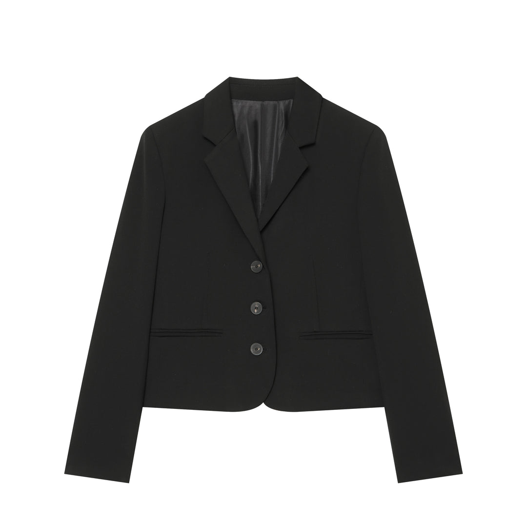 Women's High-Waisted Suit Pants with Crease and Slightly Flared Leg Line Mune Fashion