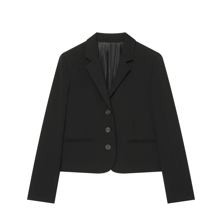 Women's High-Waisted Suit Pants with Crease and Slightly Flared Leg Line Mune Fashion