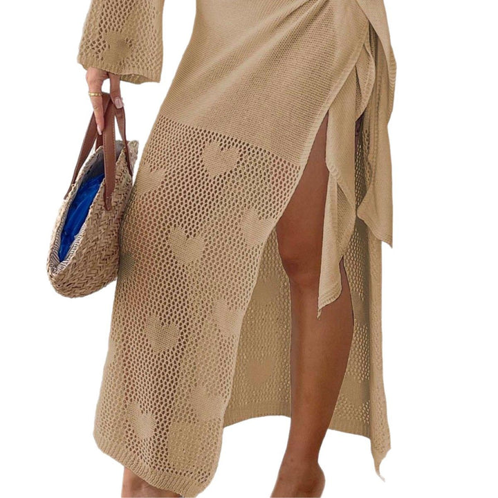 Women's Transparent Crochet Beach Sarong Mune Fashion