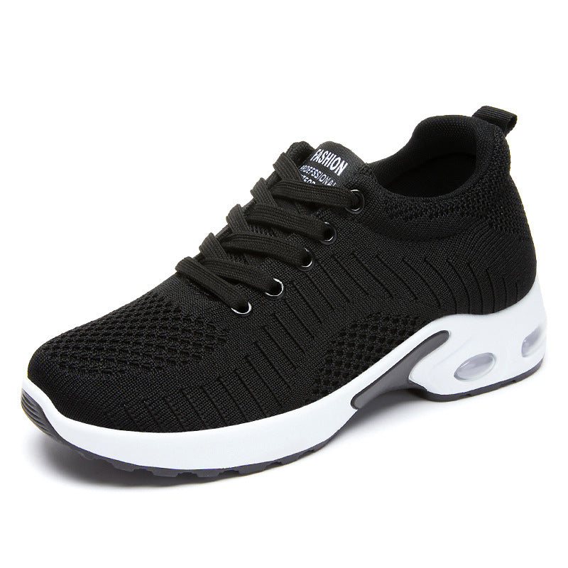 Women's knitted comfort sneaker with visible air unit, pressure-relieving memory footbed inlay and grip profile sole Mune Fashion