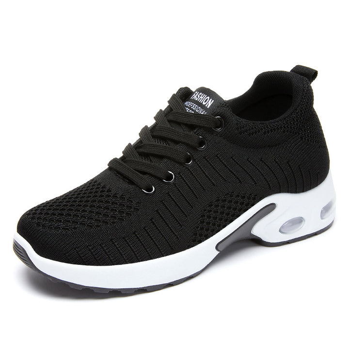 Women's knitted comfort sneaker with visible air unit, pressure-relieving memory footbed inlay and grip profile sole Mune Fashion