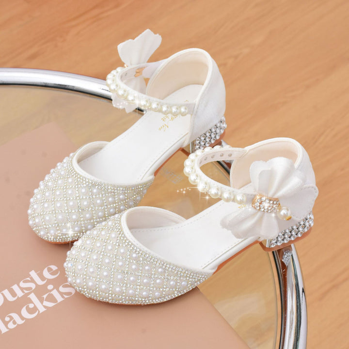 Girls' ballerinas with pearl and rhinestone embellishments Mune Fashion