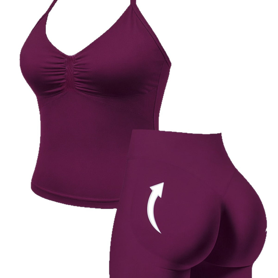 Women's sporty jumpsuit with gathered neckline Mune Fashion