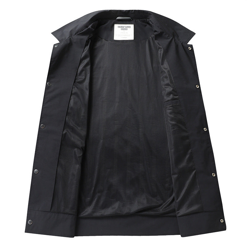Men's Lightweight Overshirt Jacket made of Microfiber Mix with Chest Flap Pockets Mune Fashion