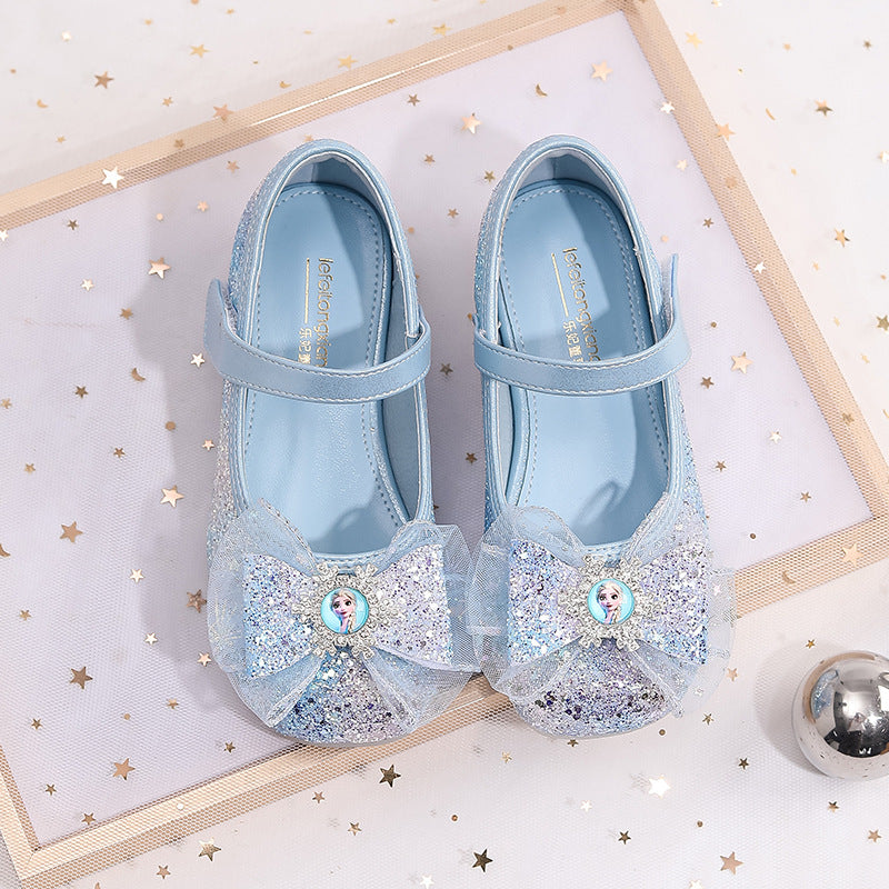 Ladies Glittering Ballet Flats with Bow Mune Fashion