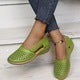 Ladies Closed Perforated Slingback Ballet Flats with Adjustable Ankle Strap Mune Fashion