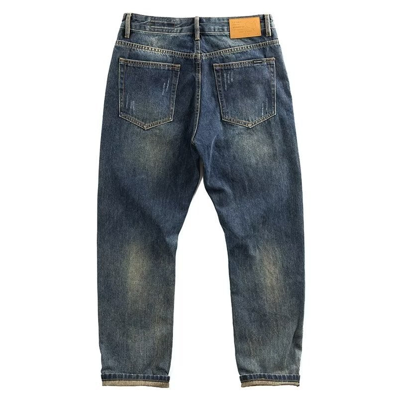 Men's Casual Denim Jeans in Worn Look Mune Fashion