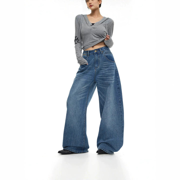 Women's Wide-Cut Jeans Mune Fashion 1787982170