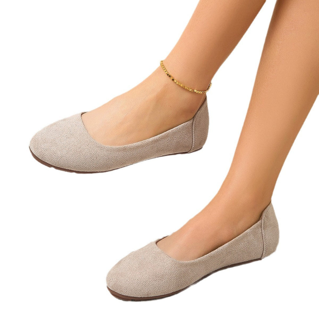 Women's Comfortable Slippers with Soft Suede Upper and Non-slip Sole Mune Fashion