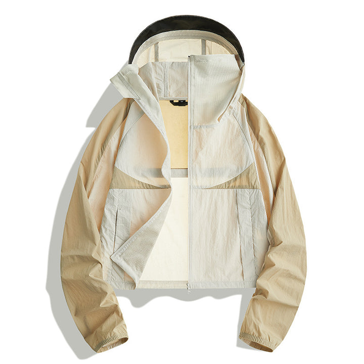 Women's lightweight functional jacket with breathable inserts and adjustable hood design Mune Fashion