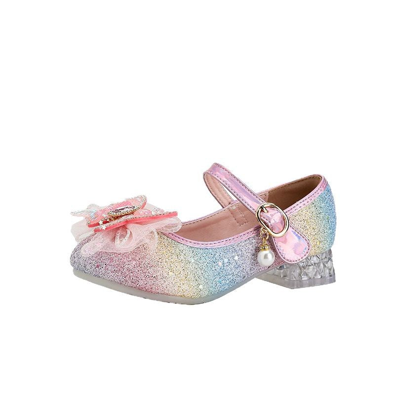 Ladies Glittering Ballet Flats with Floral Motif Mune Fashion