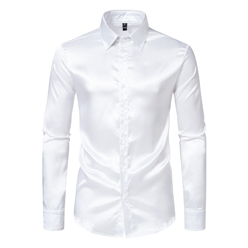 Men's Silk Shirt Mune Fashion