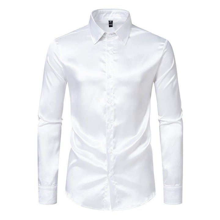 Men's Silk Shirt Mune Fashion