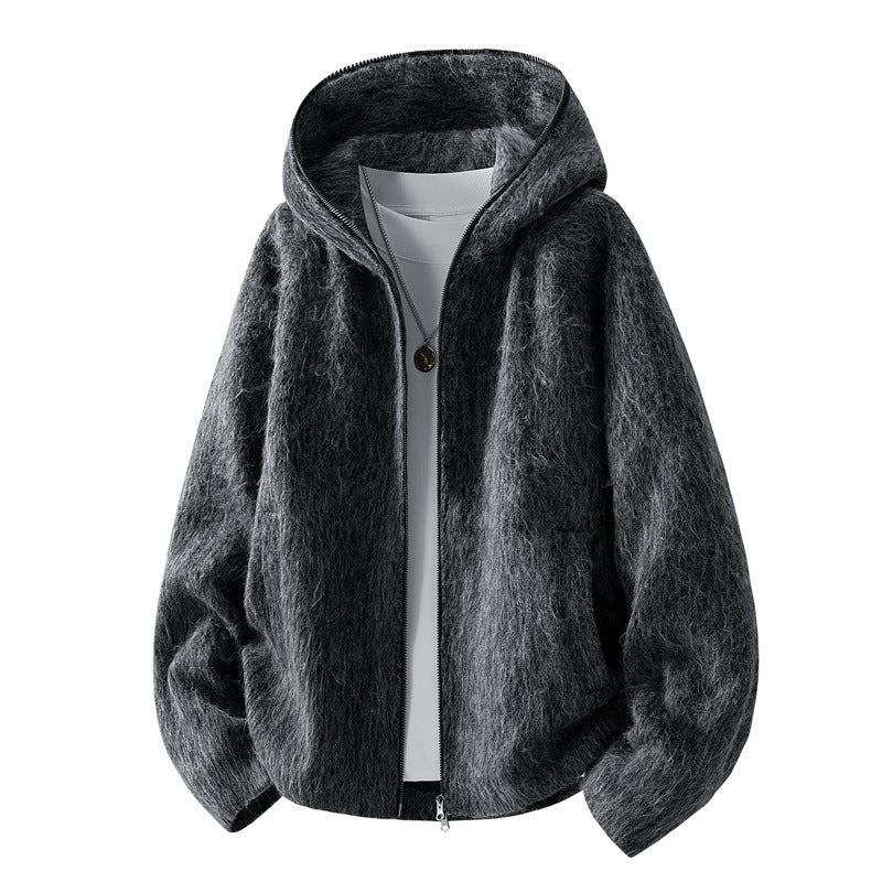 Men's Comfortable Fleece Jacket with Hood Mune Fashion