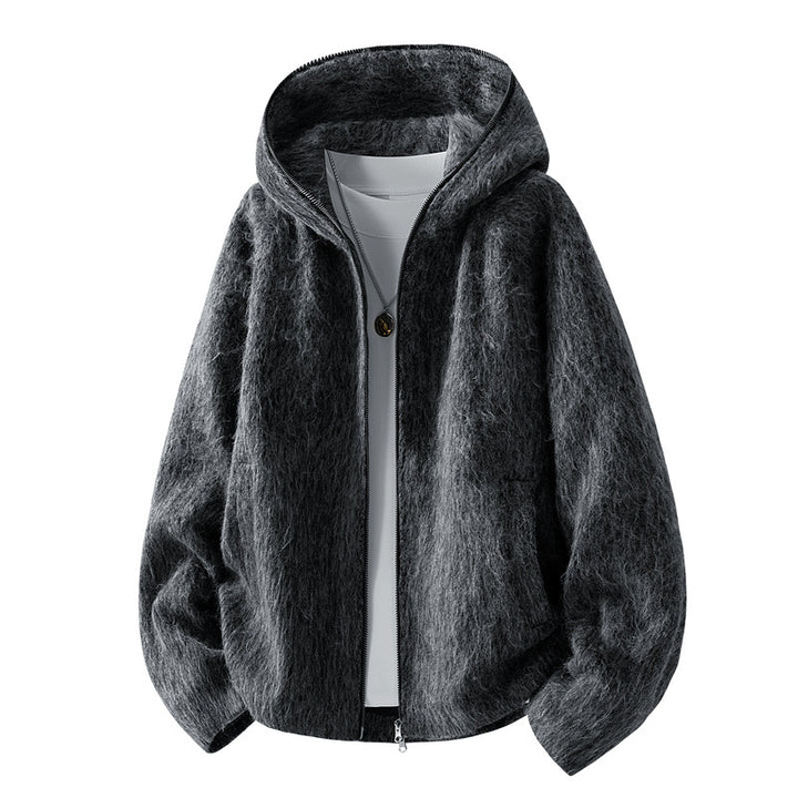 Men's Comfortable Fleece Jacket with Hood Mune Fashion