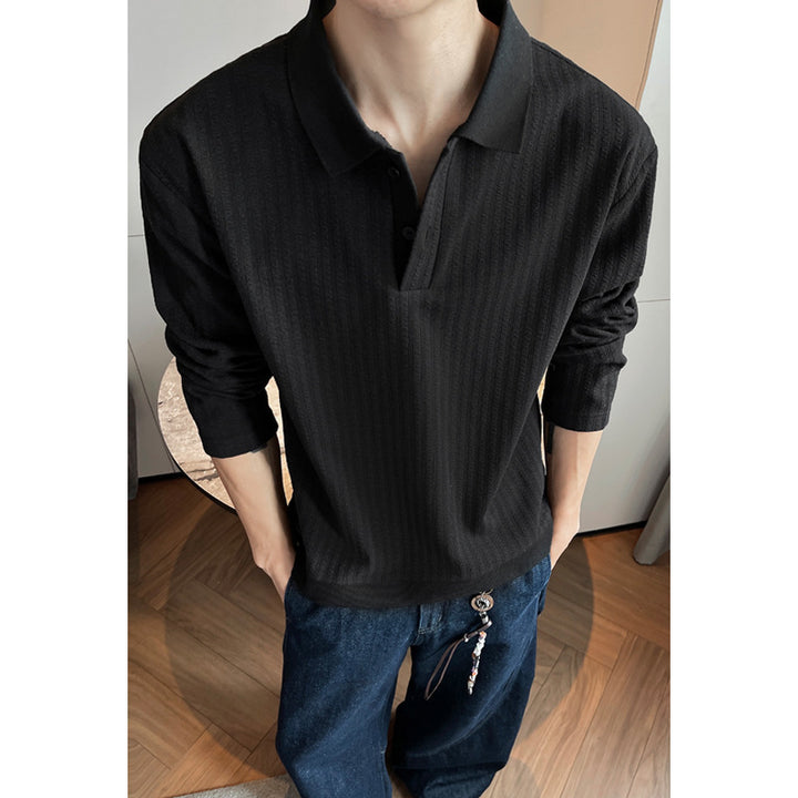 Men's Stylish Long Sleeve Sweater with Textured Design Mune Fashion