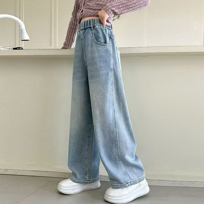 Women wide High-Waist jeans with narrow waistband Mune Fashion