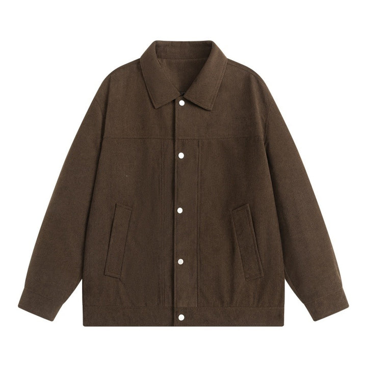 Men's overshirt jacket in utility design with button placket and patch pockets Mune Fashion