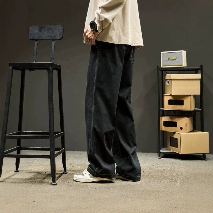 Men's Fashion Cargo Pants with Wide Legs Mune Fashion
