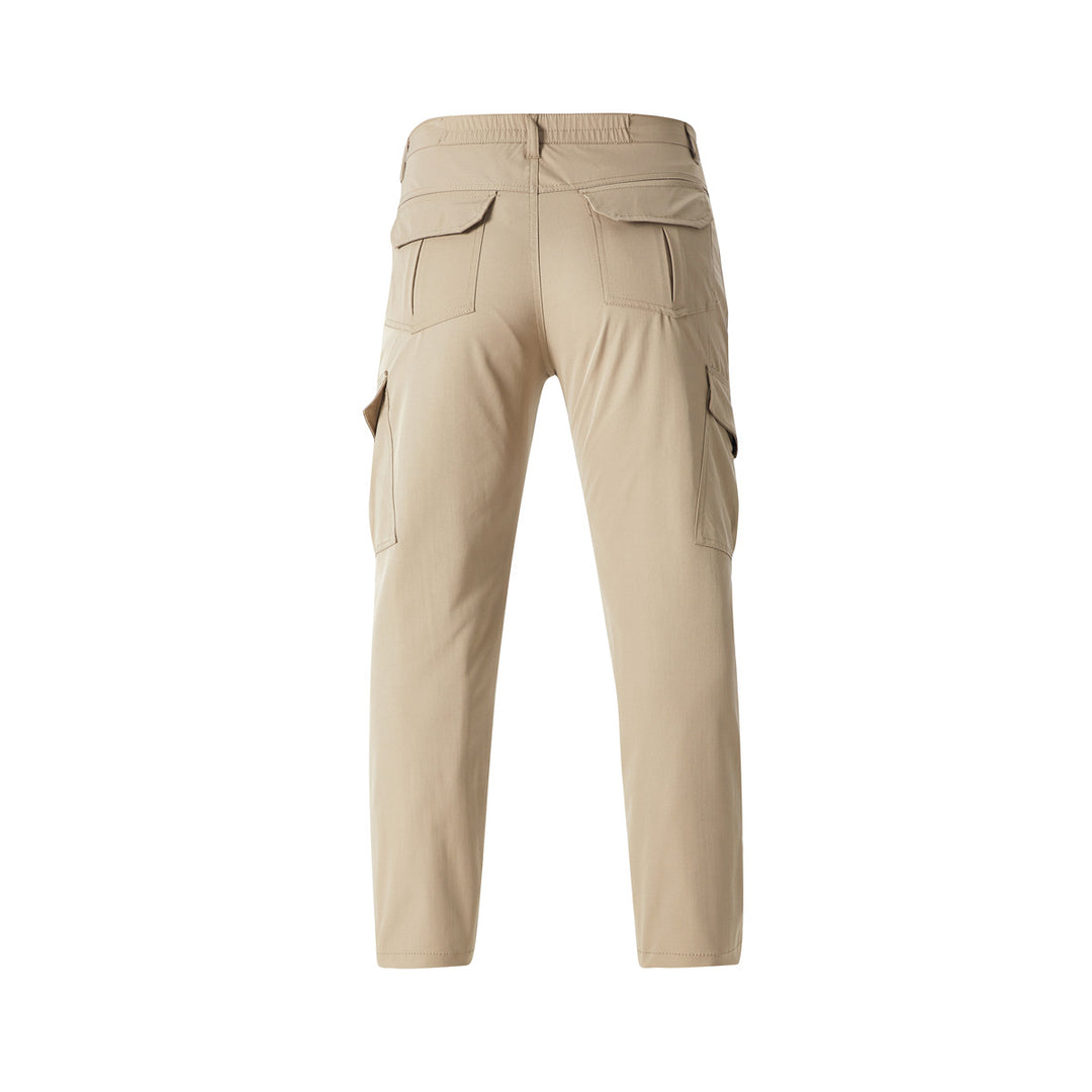 Men's Lightweight Stretch Cargo Pants with Multiple Flap Pockets & Tapered Fit Mune Fashion