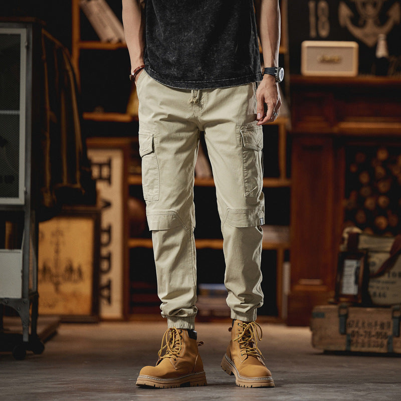 Men's Robust Ripstop Cargo Joggers with Ergonomic Knee Inserts, Velcro Flaps, and Adjustable Hem Mune Fashion