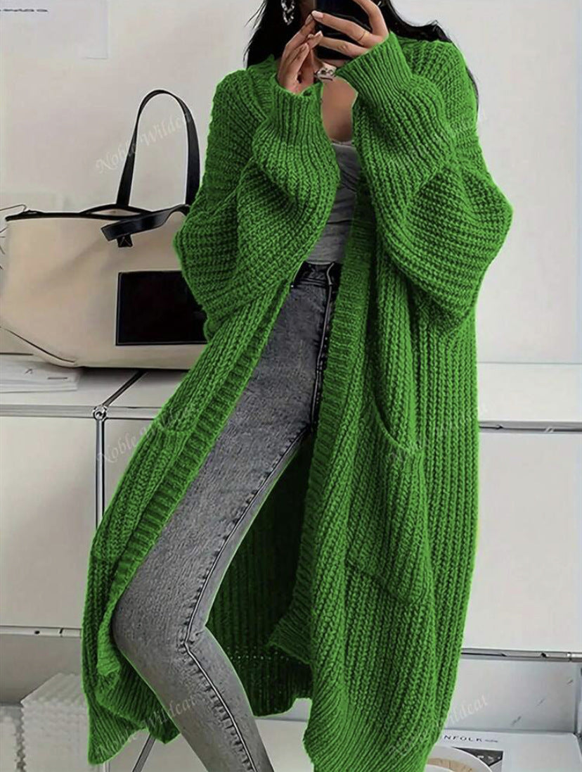 Women's Oversized Knitted Coat Mune