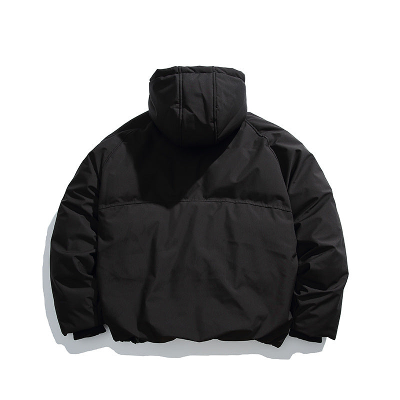 Unisex Padded Oversized Quilted Jacket with Asymmetrical Zipper Mune Fashion