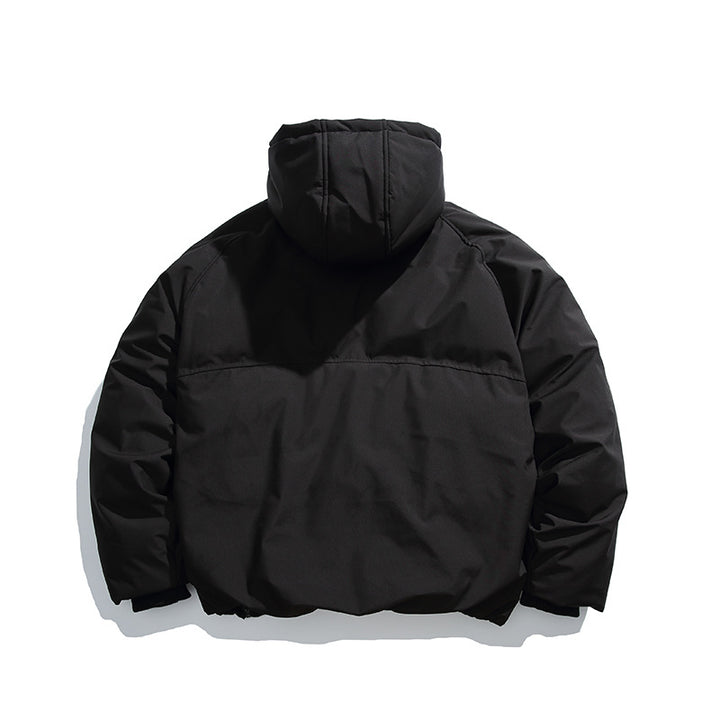 Unisex Padded Oversized Quilted Jacket with Asymmetrical Zipper Mune Fashion
