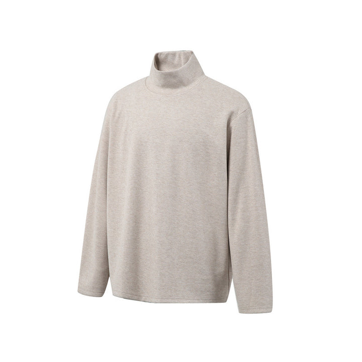 Unisex Boxy Fine Knit Pullover with Short Polo Collar and Straight Hem Mune Fashion